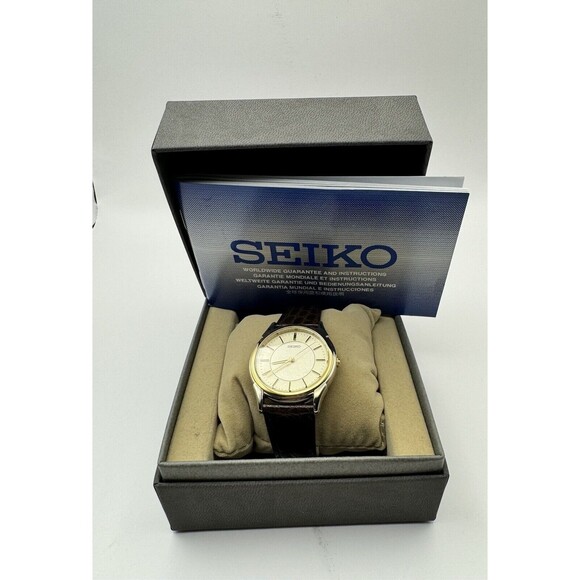 SEIKO MEN'S 7N01-7140 WATCH Japan W/Box & Paperwork VGC - Picture 1 of 6